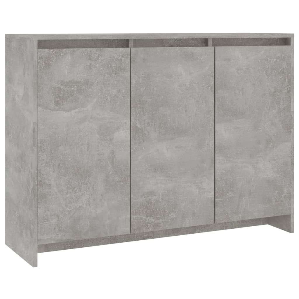 Sideboard Concrete Grey 102x33x75 cm Engineered Wood