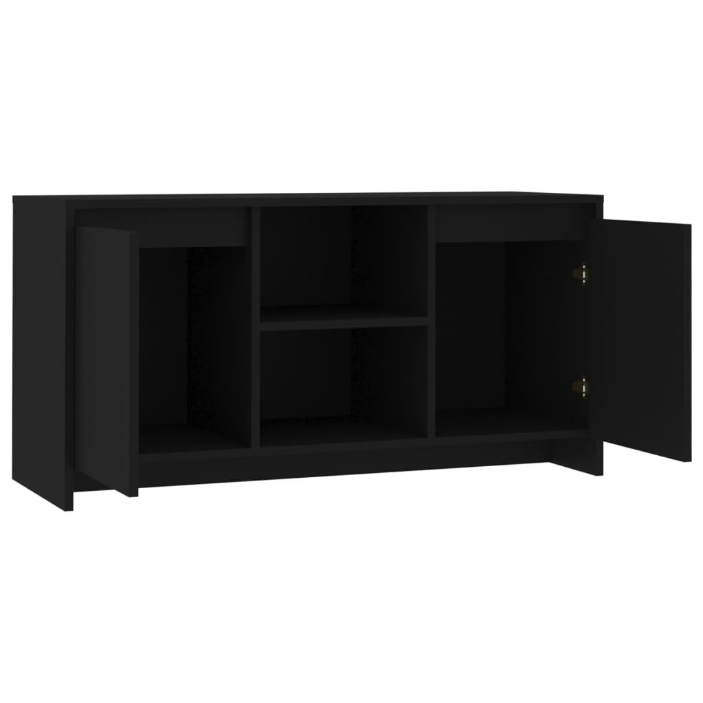 TV Cabinet Black 102x37.5x52.5 cm Engineered Wood