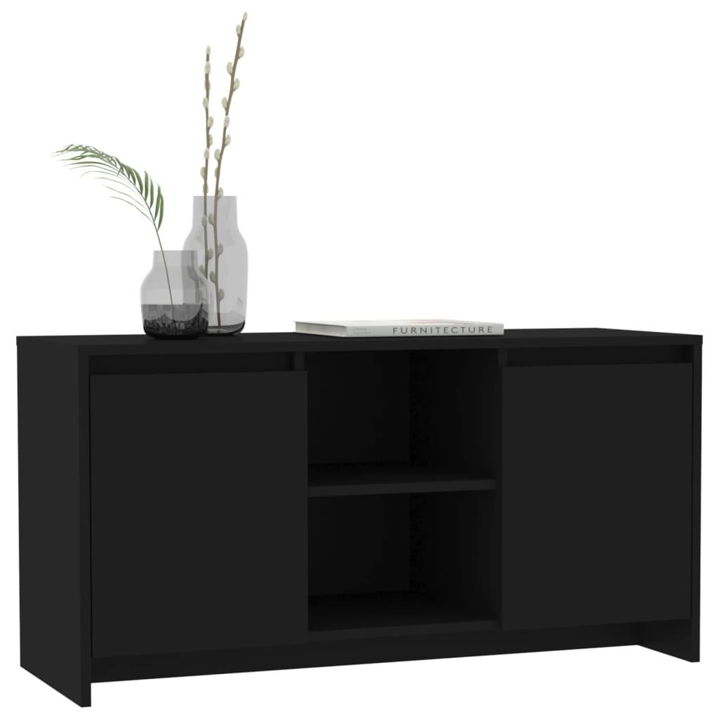 TV Cabinet Black 102x37.5x52.5 cm Engineered Wood