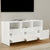 TV Cabinet High Gloss White 102x37.5x52.5 cm Engineered Wood