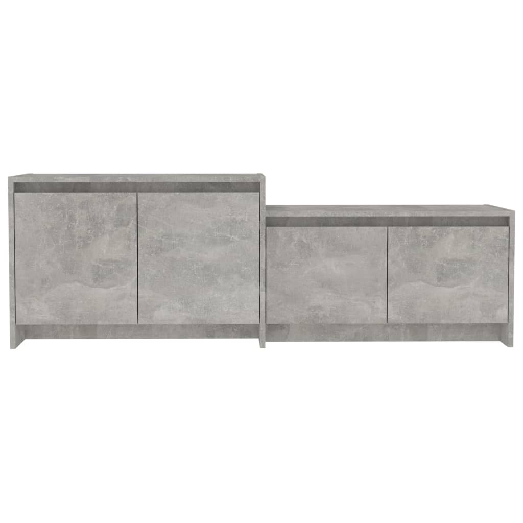 TV Cabinet Concrete Grey 146.5x35x50 cm Engineered Wood