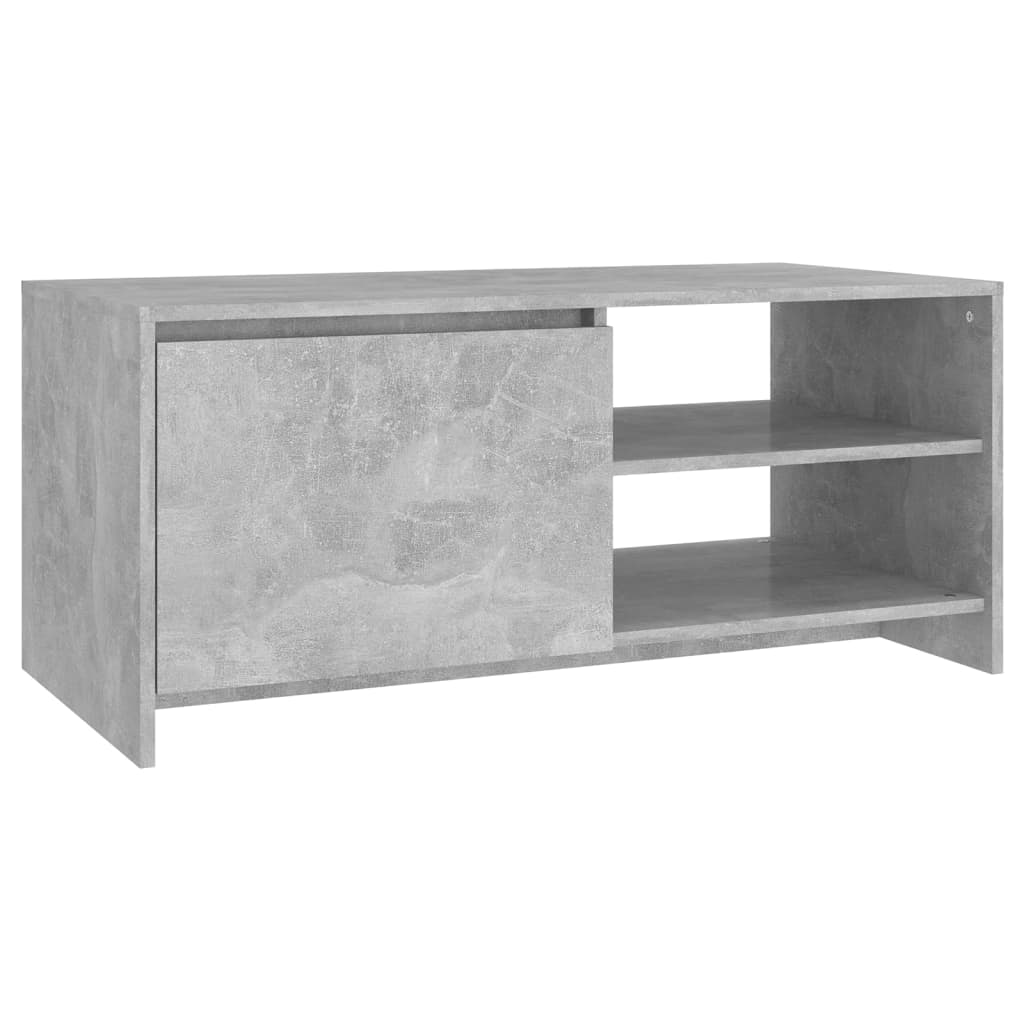 Coffee Table Concrete Grey 102x50x45 cm Engineered Wood