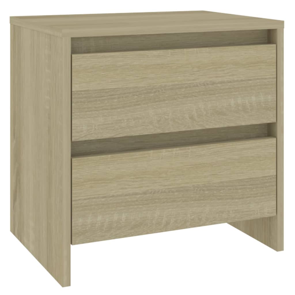 Bedside Cabinets 2 pcs Sonoma Oak 45x34.5x44.5 cm Engineered Wood