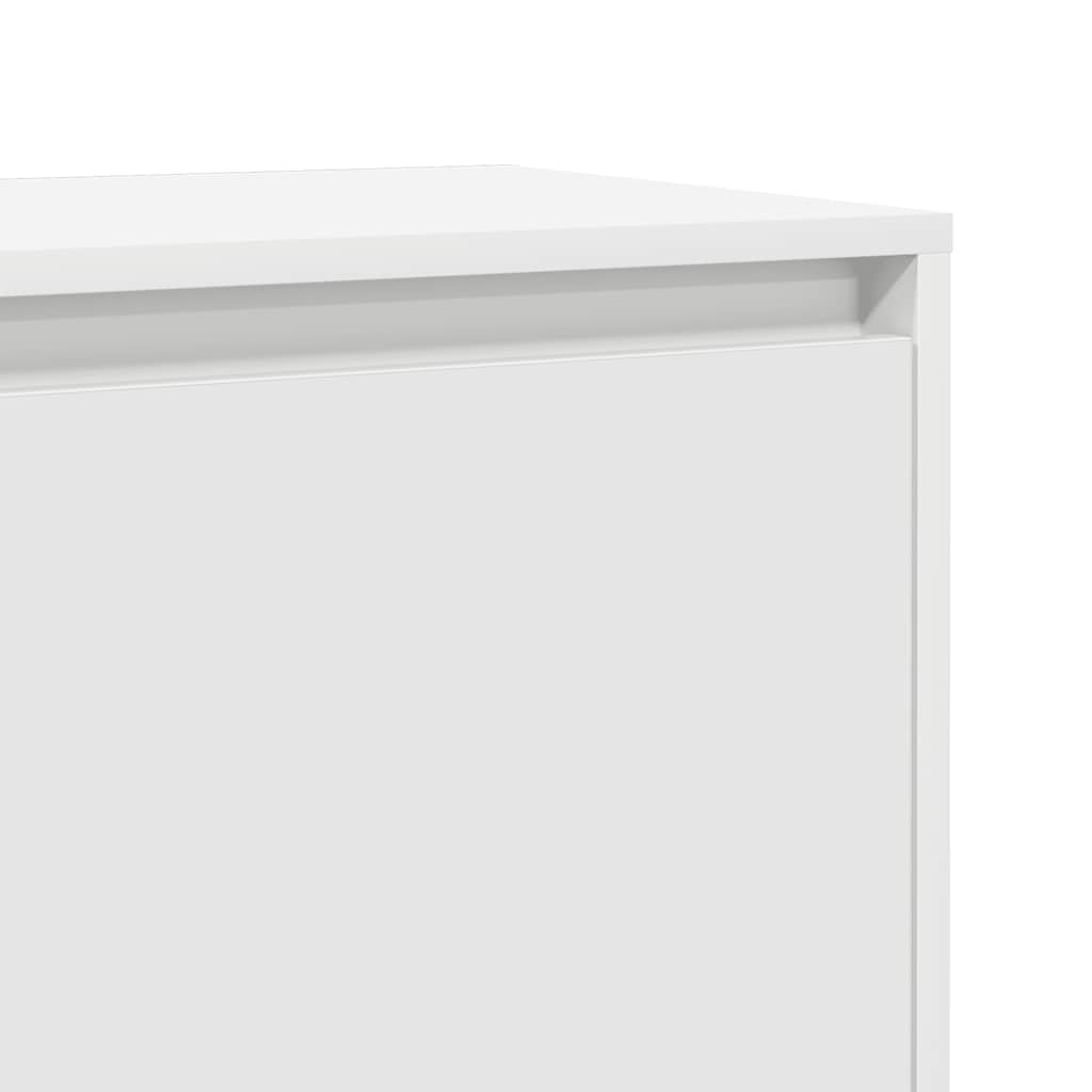 Bedside Cabinet White 45x34x44.5 cm Engineered Wood