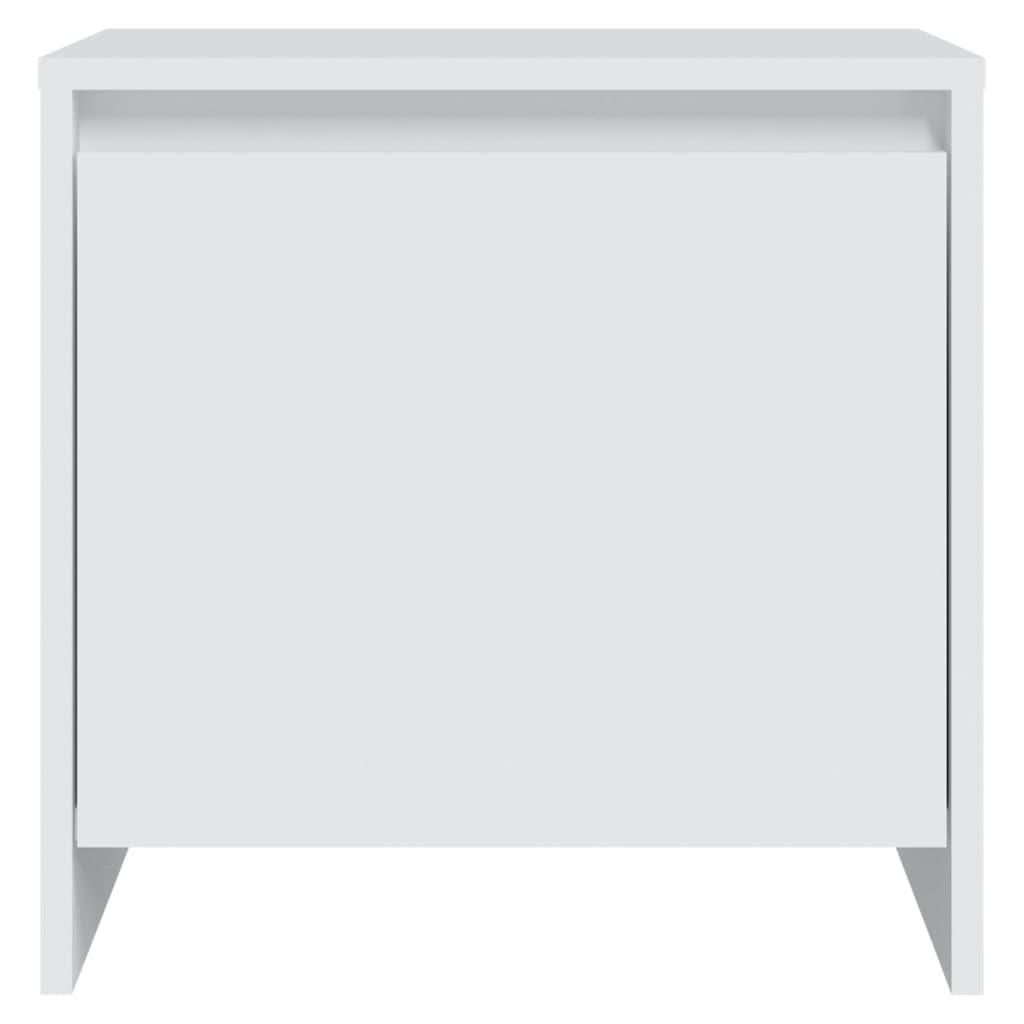 Bedside Cabinets 2 pcs White 45x34x44.5 cm Engineered Wood