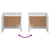 Bedside Cabinets 2 pcs White 45x34x44.5 cm Engineered Wood