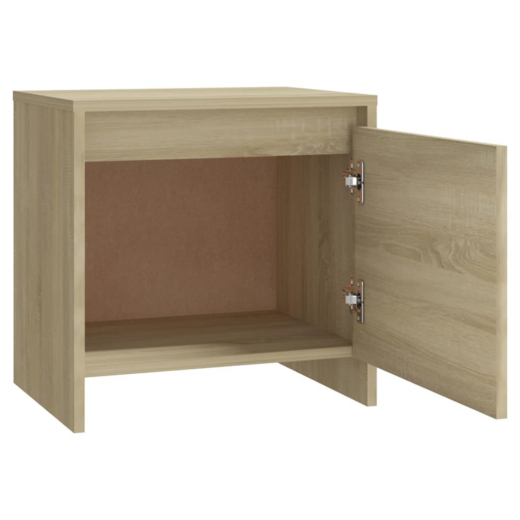 Bedside Cabinet Sonoma Oak 45x34x44.5 cm Engineered Wood