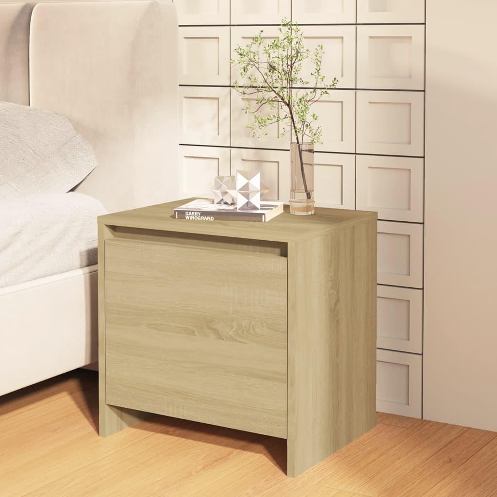 Bedside Cabinet Sonoma Oak 45x34x44.5 cm Engineered Wood