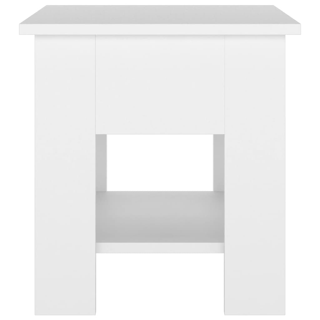 Coffee Table White 40x40x42 cm Engineered Wood