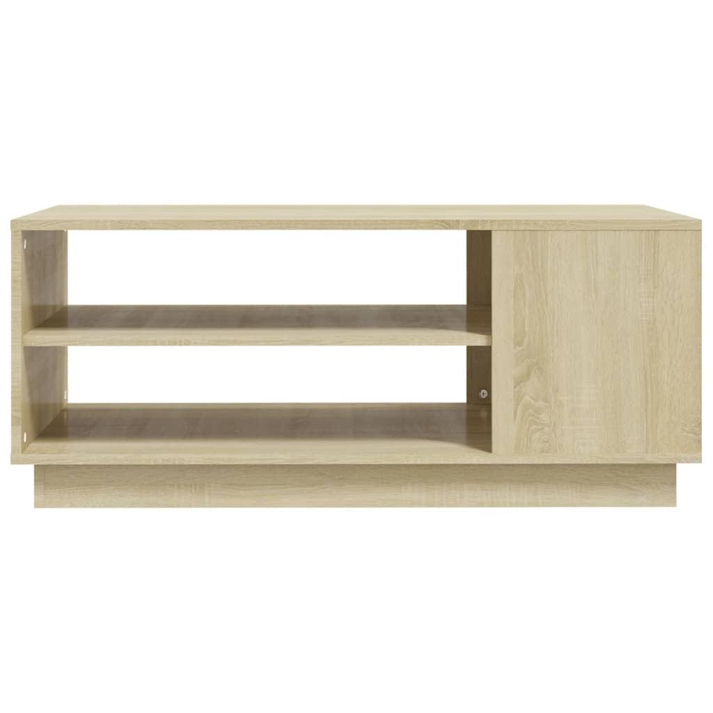Coffee Table Sonoma Oak 102x55x43 cm Engineered Wood