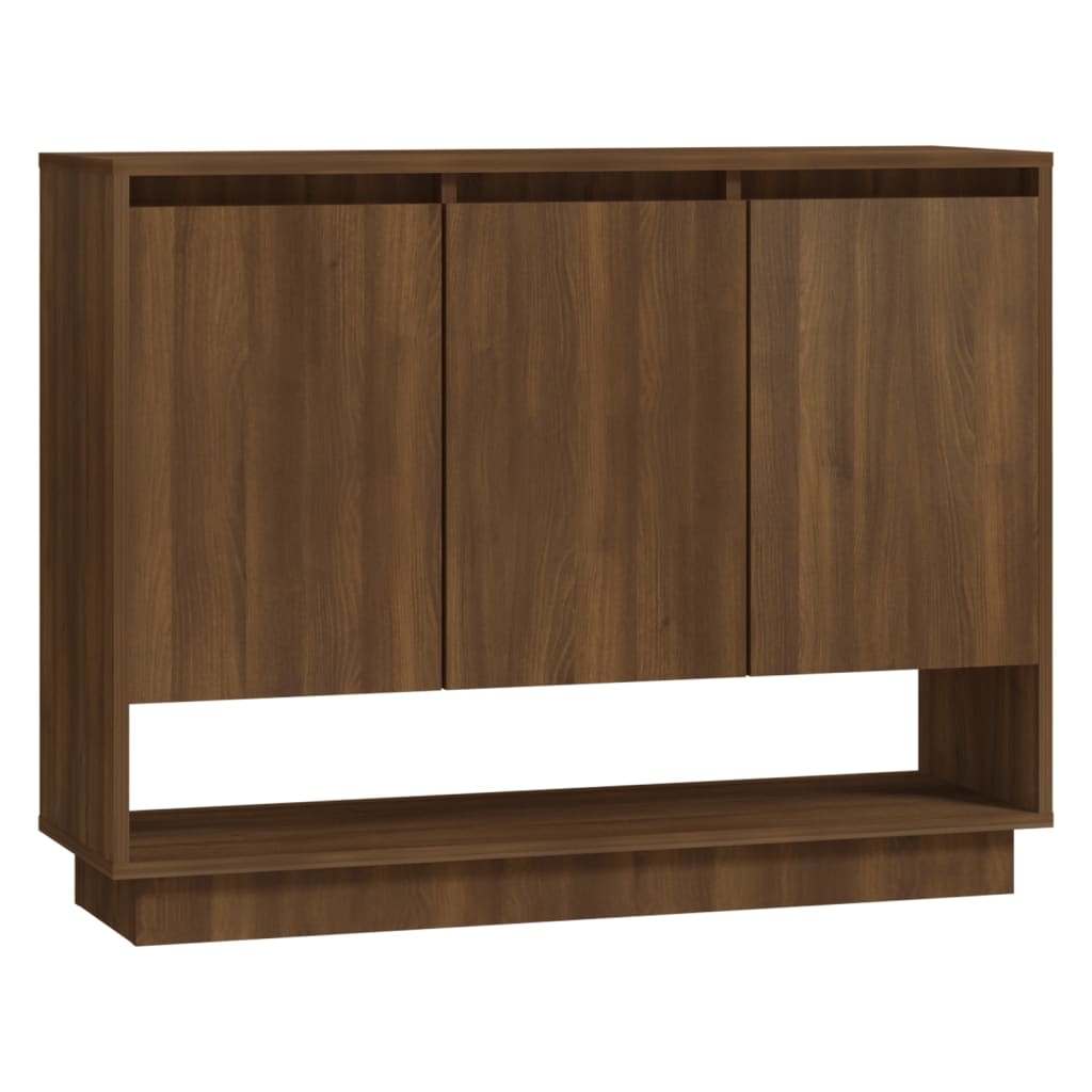 Sideboard Brown Oak 97x31x75 cm Engineered Wood