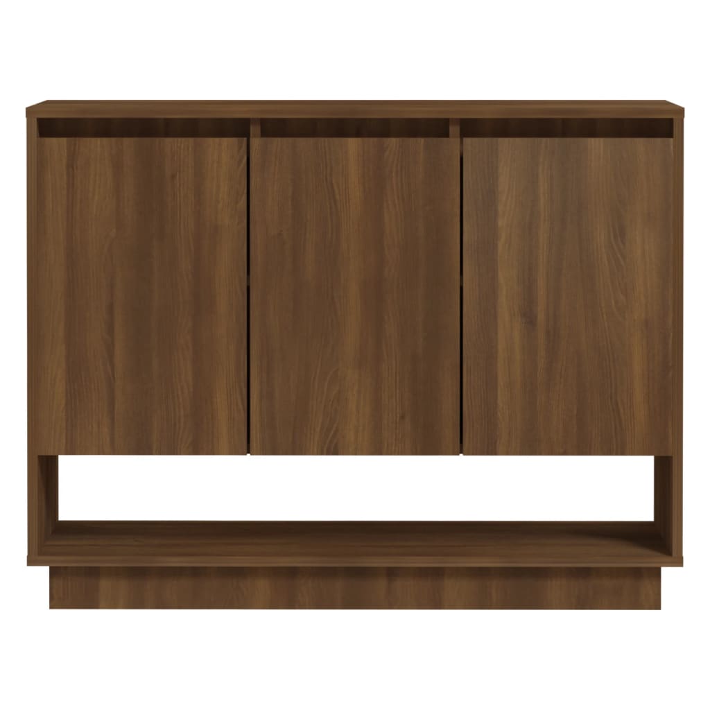 Sideboard Brown Oak 97x31x75 cm Engineered Wood