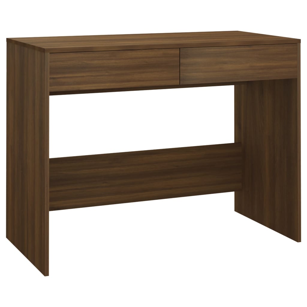 Desk Brown Oak 101x50x76.5 cm Engineered Wood