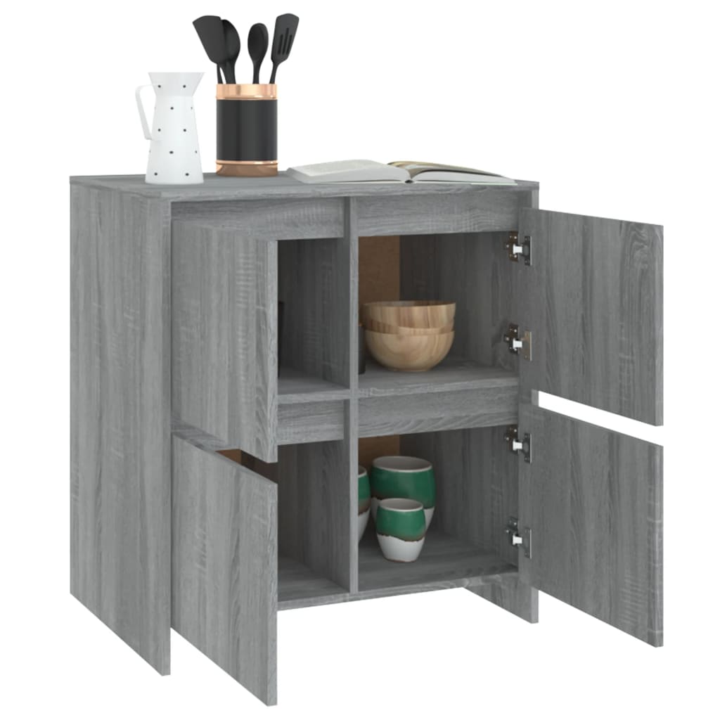 Sideboard Grey Sonoma 70x41x75 cm Engineered Wood