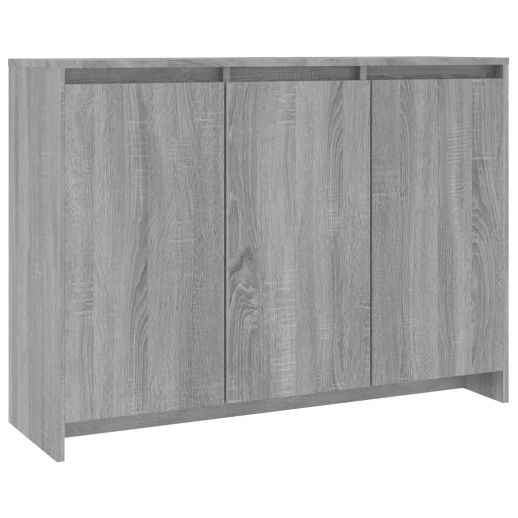 Sideboard Grey Sonoma 102x33x75 cm Engineered Wood