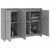 Sideboard Grey Sonoma 102x33x75 cm Engineered Wood