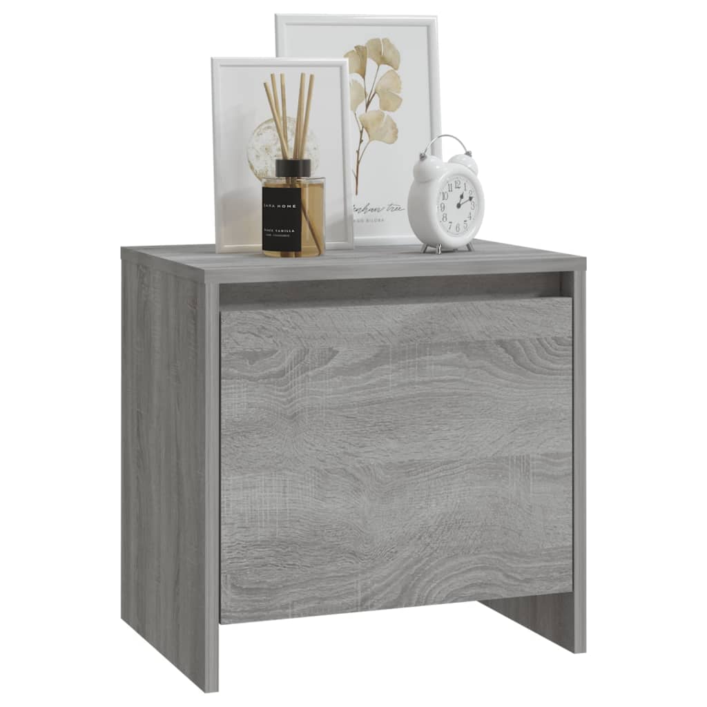 Bedside Cabinets 2 pcs Grey Sonoma 45x34x44.5 cm Engineered Wood