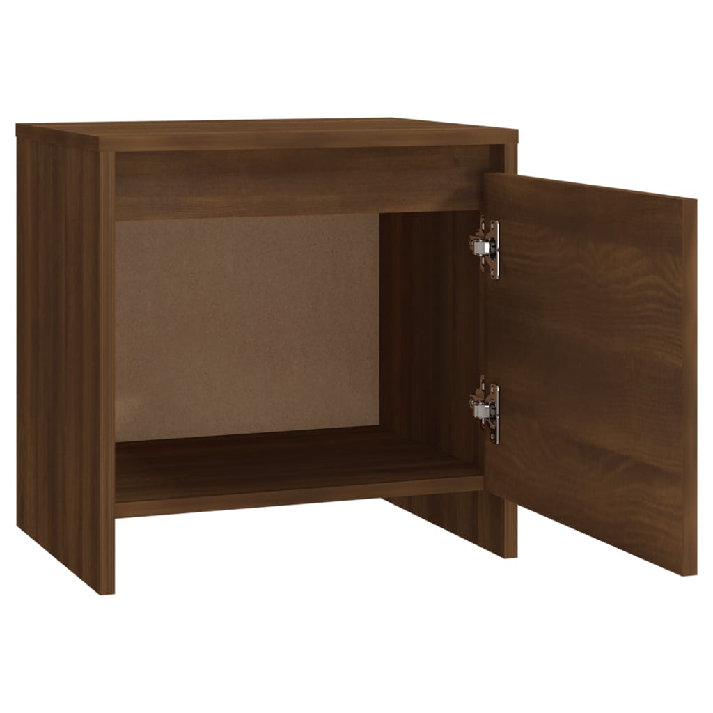 Bedside Cabinets 2 pcs Brown Oak 45x34x44.5 cm Engineered Wood