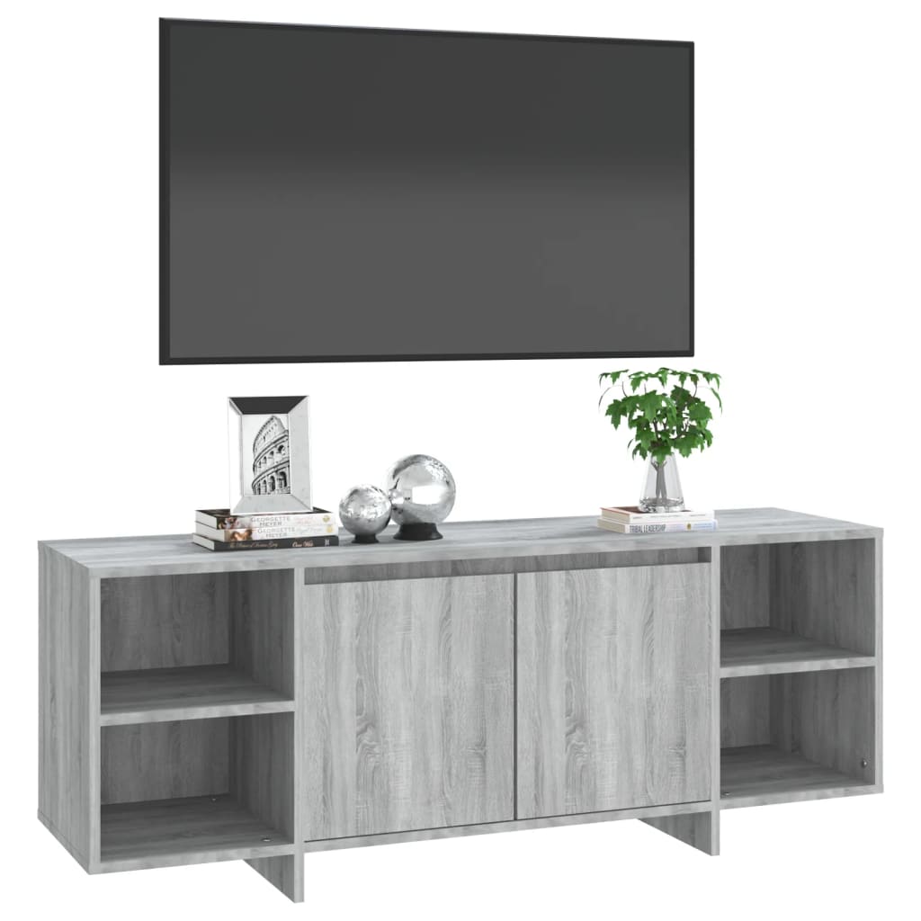 TV Cabinet Grey Sonoma 130x35x50 cm Engineered Wood