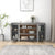 Sideboard Grey Sonoma 135x41x75 cm Engineered Wood