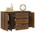 Sideboard with 3 Drawers Brown Oak 120x41x75 cm Engineered Wood