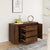 Sideboard with 3 Drawers Brown Oak 120x41x75 cm Engineered Wood