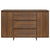 Sideboard with 3 Drawers Brown Oak 120x41x75 cm Engineered Wood