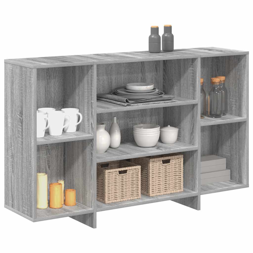Sideboard Grey Sonoma 120x30x75 cm Engineered Wood