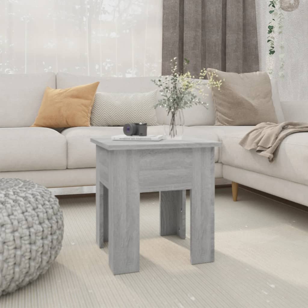 Coffee Table Grey Sonoma 40x40x42 cm Engineered Wood