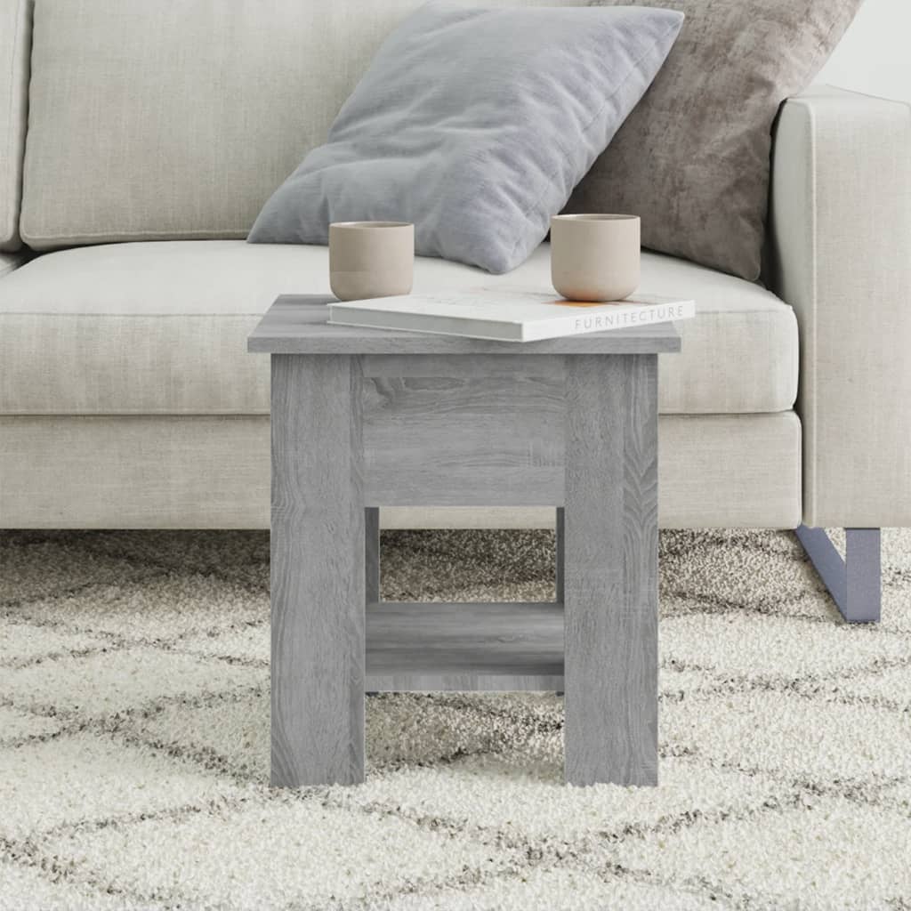 Coffee Table Grey Sonoma 40x40x42 cm Engineered Wood