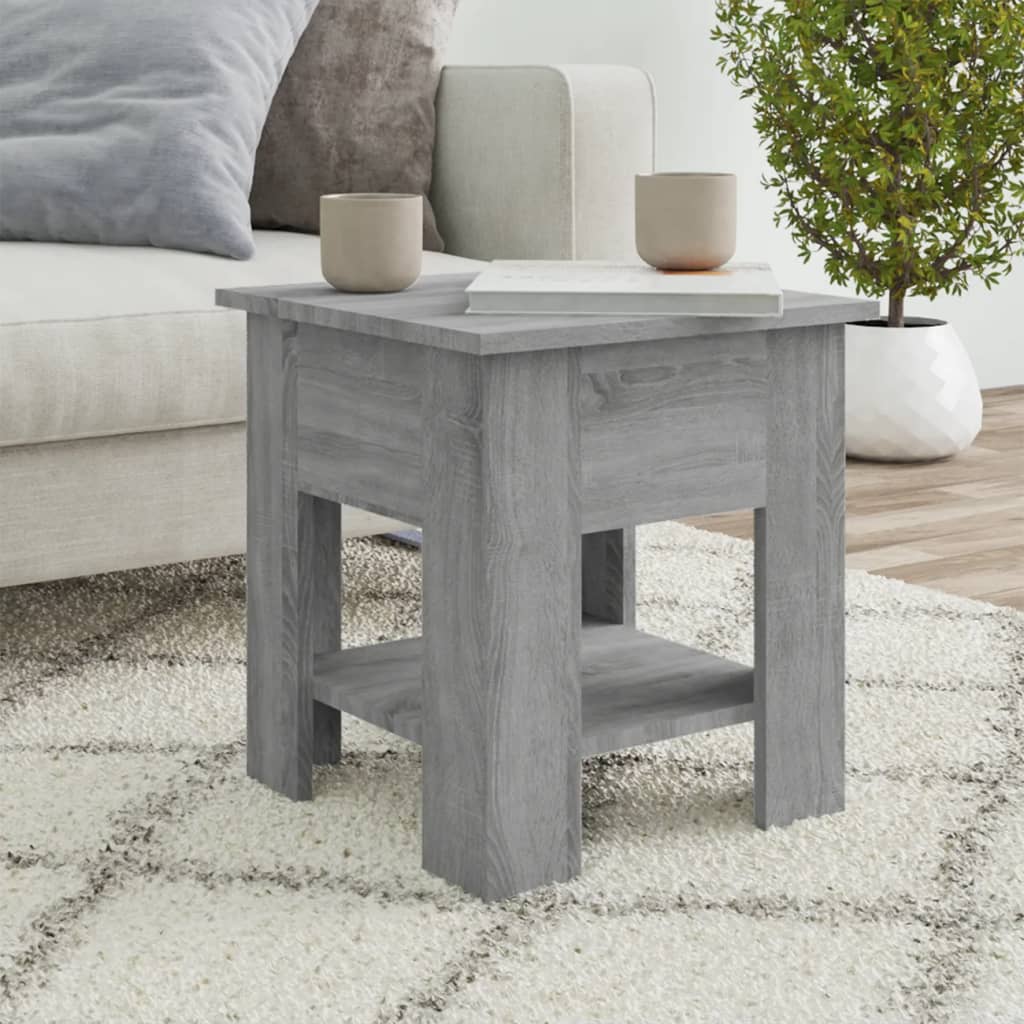 Coffee Table Grey Sonoma 40x40x42 cm Engineered Wood