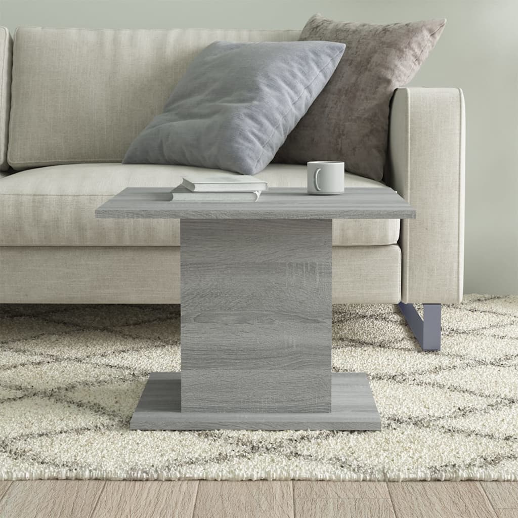 Coffee Table Grey Sonoma 55.5x55.5x40 cm Engineered Wood