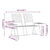 2-Seater Garden Bench 165 cm Black Steel