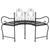 Tree Bench 150 cm Black Steel
