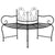 Tree Bench 150 cm Black Steel
