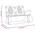 2-Seater Rocking Bench 113 cm Black Steel