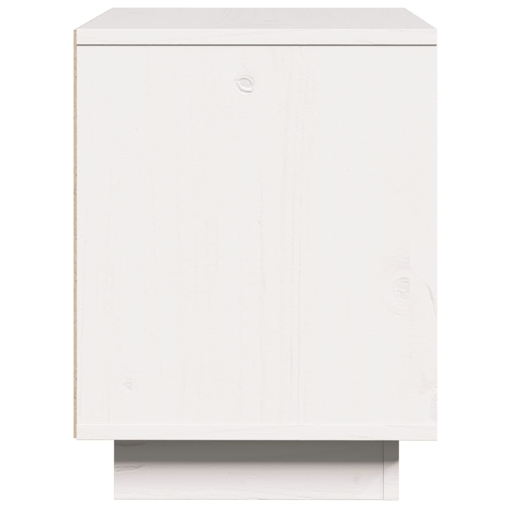 Bedside Cabinet White 40x30x40 cm Solid Wood Pine