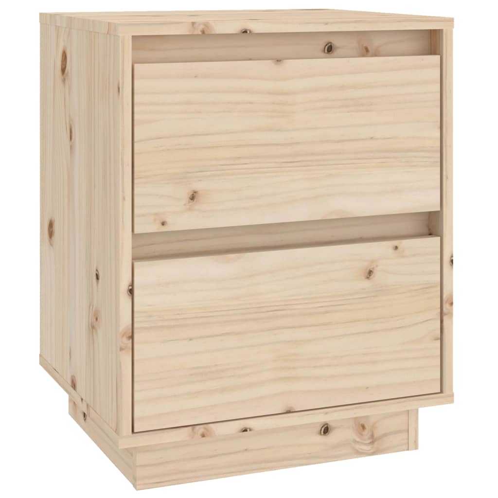 Bedside Cabinets 2 pcs 40x35x50 cm Solid Wood Pine