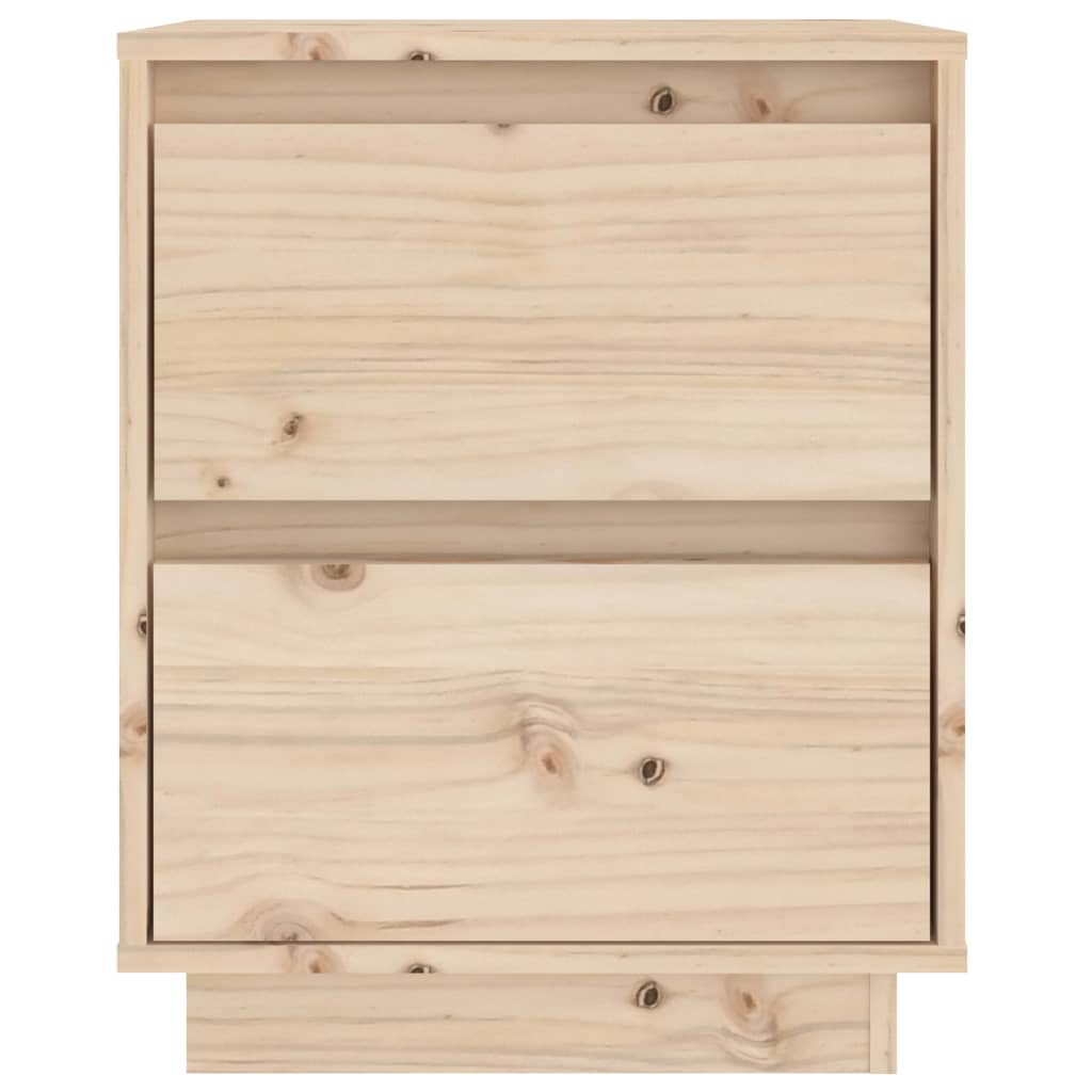 Bedside Cabinets 2 pcs 40x35x50 cm Solid Wood Pine