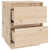 Bedside Cabinets 2 pcs 40x35x50 cm Solid Wood Pine