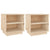 Bedside Cabinets 2 pcs 40x34x40 cm Solid Wood Pine