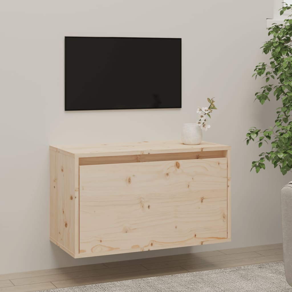 Wall Cabinet 60x30x35 cm Solid Wood Pine