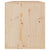 Wall Cabinet 60x30x35 cm Solid Wood Pine