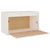 Wall Cabinet White 60x30x35 cm Solid Wood Pine