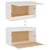 Wall Cabinet White 60x30x35 cm Solid Wood Pine