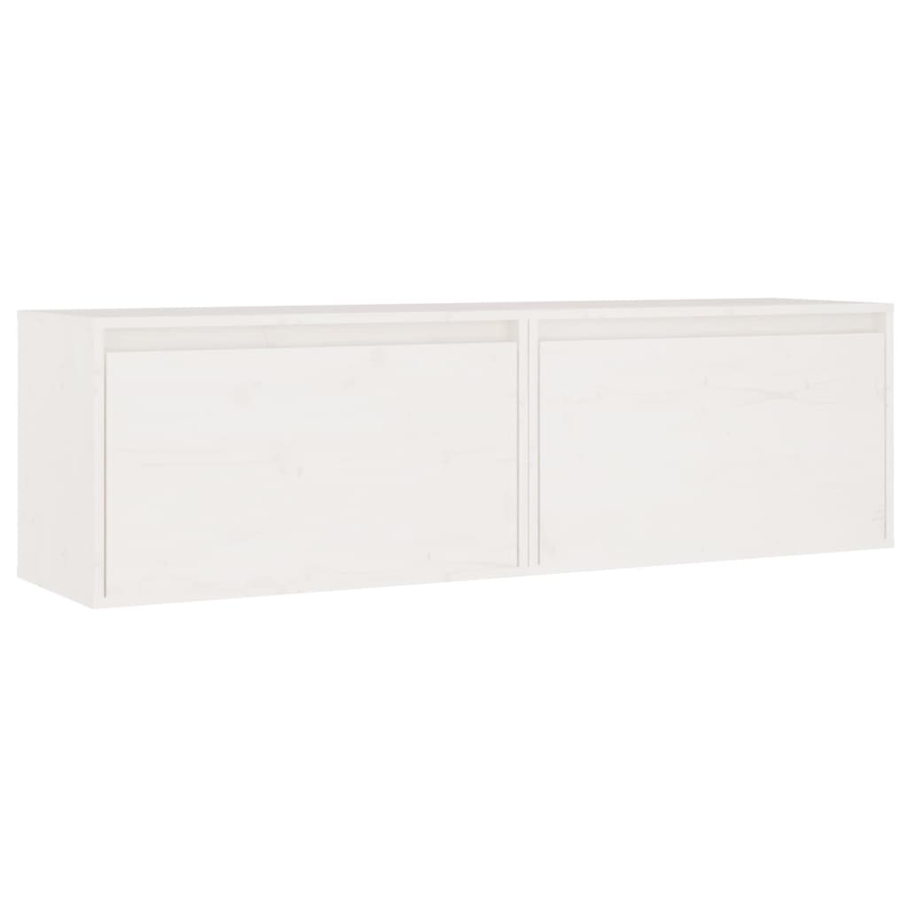 Wall Cabinets 2 pcs White 60x30x35 cm Solid Wood Pine