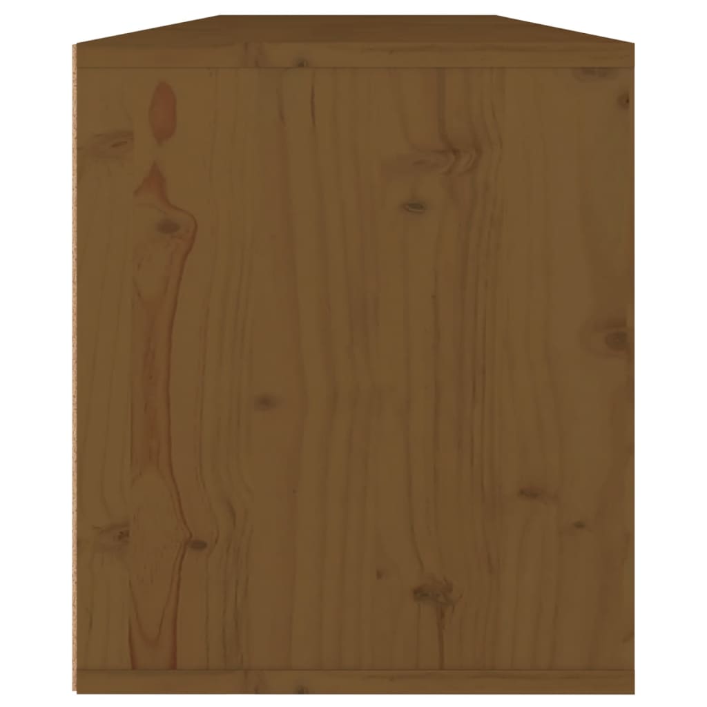 Wall Cabinets 2 pcs Honey Brown 60x30x35 cm Solid Wood Pine