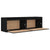 Wall Cabinets 2 pcs Black 60x30x35 cm Solid Wood Pine