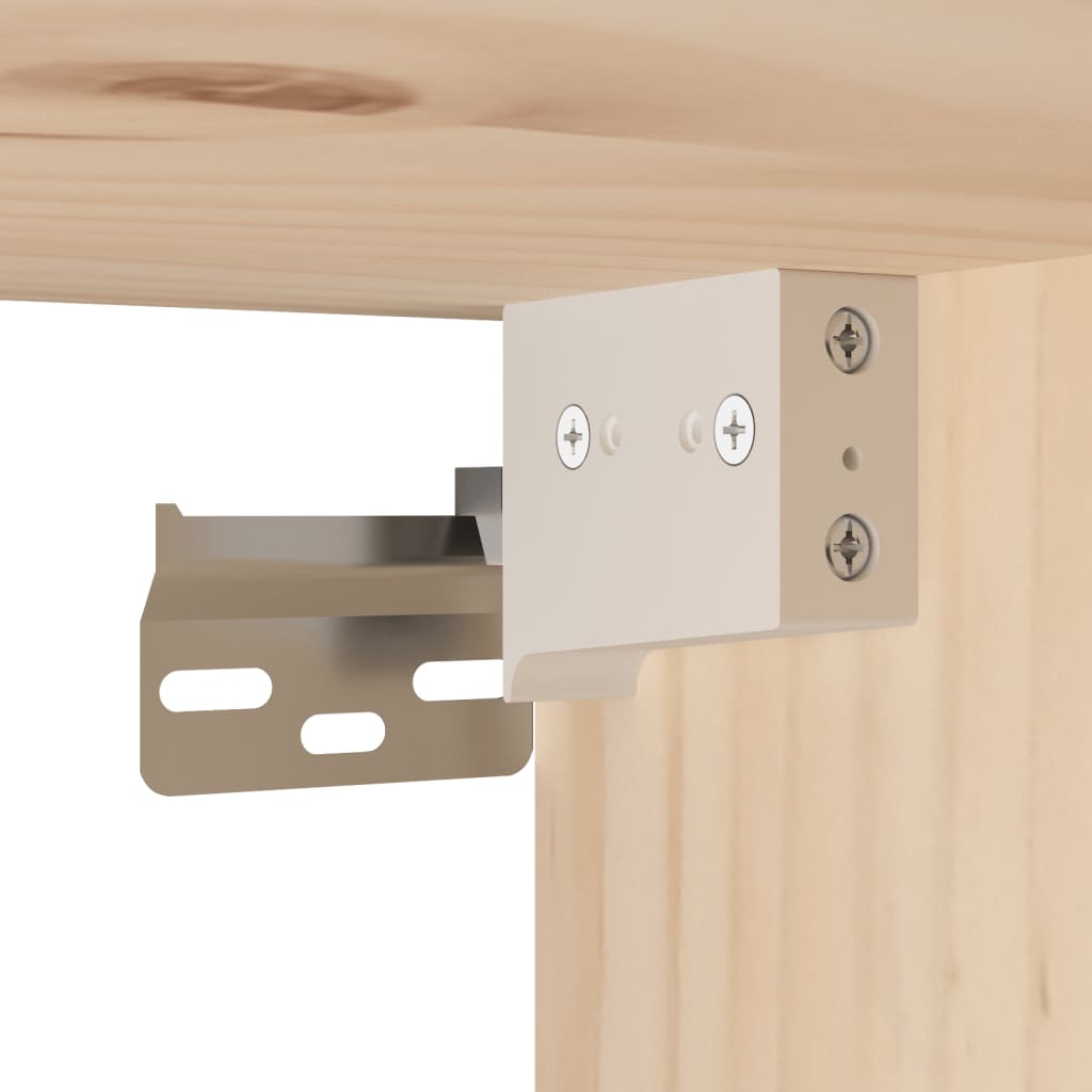 Wall Cabinets 2 pcs 80x30x35 cm Solid Wood Pine
