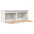 Wall Cabinet White 80x30x35 cm Solid Wood Pine